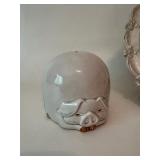 Vintage "Fitz & Floyd" 1997 Porky Bank & Wood Oval Mirror