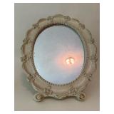 Vintage "Fitz & Floyd" 1997 Porky Bank & Wood Oval Mirror