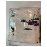 Lot of (2) Cotton Flannel Size Full Sheets: Reindeer & Duck