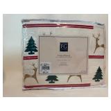 Lot of (2) Cotton Flannel Size Full Sheets: Reindeer & Duck