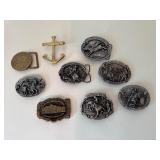 Large Lot of Belt Buckles