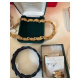 Large Lot of Costume Jewelry 12K Gold & Sterling Sliver