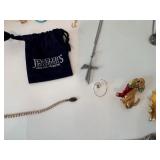 Large Lot of Costume Jewelry 12K Gold & Sterling Sliver