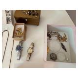 Large Lot of Costume Jewelry 12K Gold & Sterling Sliver