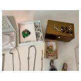 Large Lot of Costume Jewelry 12K Gold & Sterling Sliver