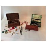 Vintage Boxes & Costume Jewelry