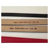 Belts; Italian Croco-Calf & Coach Size Small
