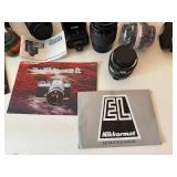 Vintage Nikkormat EL 35mm SLR Film Camera & Accessories