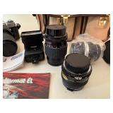 Vintage Nikkormat EL 35mm SLR Film Camera & Accessories