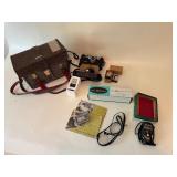 Vintage Rangefinder Camera, Accessories, & Case