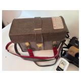 Vintage Rangefinder Camera, Accessories, & Case