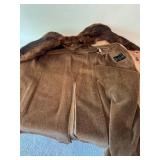 Zero King Coat Mens 40 Vintage Union Made With Fur Collar Long Designs Lined