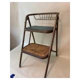 Vintage Durham Metal Folding 2 Step Ladder