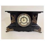 Antique Ansonia Cast Iron Mantel Clock