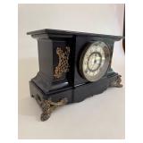 Antique Ansonia Cast Iron Mantel Clock