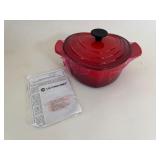 Red Heart Shaped Le Creuset Cast Iron Cocotte
