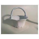 Lot of Vintage White Items Including Fenton Hobnail