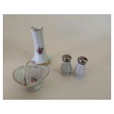 Lot of Vintage White Items Including Fenton Hobnail