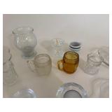 Lot of Small Glass & Duncan Miller Canterbury Pattern Glass Salad Plates