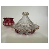 Vintage Colored Glass Items