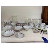 Porsgrund Norway "Hearts & Pines" Dinnerware