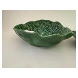 Vintage Portugal Green Cabbage Bowls