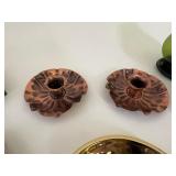 Vintage Candle Holders, Glass, Silver, Copper Brass, Pewter