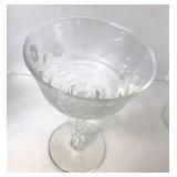 5 Antique Libby Goblets