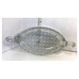 5 Cut Glass Pieces; Toothpick Holder, Condiment Dishes