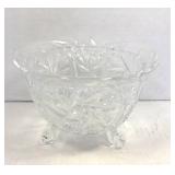 5 Cut Glass Pieces; Toothpick Holder, Condiment Dishes
