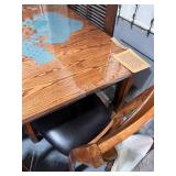 AMAZING Oak Table with Epoxy Inlay of Lake Sylvia, Annandale MN
