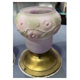 Pair of Antique Reverse Painting Light Fixture Shades