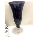 Purple Art Glass Vase, Occupied Japan Cup, Demitasse Cup and Saucer and Glasbake Mug