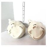 Pair of Vintage Shawnee Elephant Creamers