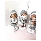 Set of 4 Vintage Homco Bisque Figurines