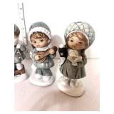 Set of 4 Vintage Homco Bisque Figurines