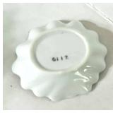 Pair of Vintage Lenwille China Butterfly Nut Dishes