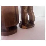 Vintage set of Judaica Syroco Wood Figurines Jewish Man and Woman 1930