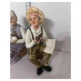 Vintage Pair of Occupied Japan Ma and Pa Figurines