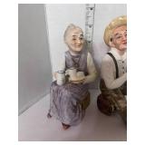 Vintage Pair of Occupied Japan Ma and Pa Figurines