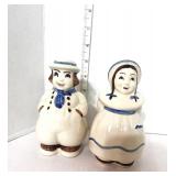 Vintage Pair of Shawnee Dutch Boy and Girl Salt and Pepper