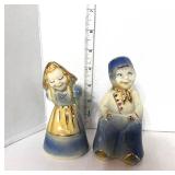 Pair of Vintage Shawnee Dutch Boy and Girl Salt and Pepper