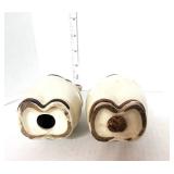 Pair of Vintage Shawnee Pig Salt and Peppers Green Neckerchief