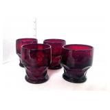 Vintage Depression Ruby Red Tumblers