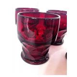 Vintage Depression Ruby Red Tumblers