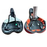 SCHWINN Cutaway Saddle Seats, Black/Red and Black/Pink, Lot of 2 Seats