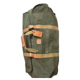 Vintage Dakota by Tumi Weekender Green Canvas Duffel Bag 27"x 14"x16"