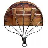 Rustic Steel Wall Mounted Shelf 24”X15”