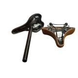Selle Comfort Bicycle Saddles, Black/Brown, Lot of 2