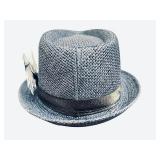 Dark Blue Fedora Hat with Box